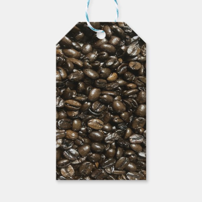 Etiqueta Para Presente Feijões de café (Frente)