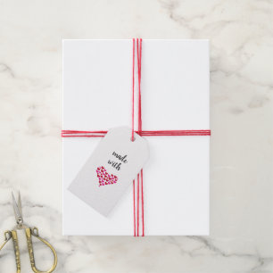 Etiqueta Para Presente Feito com o Tag do presente do coração do amor