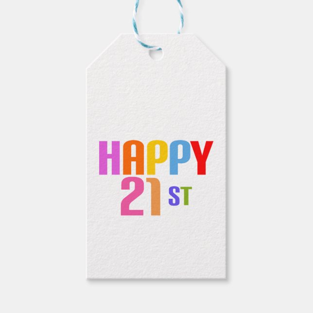 Etiqueta Para Presente Feliz 21ruas (Frente)