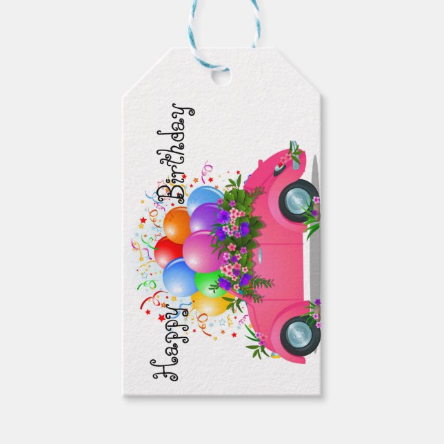 Etiqueta Para Presente Feliz aniversário (Frente)