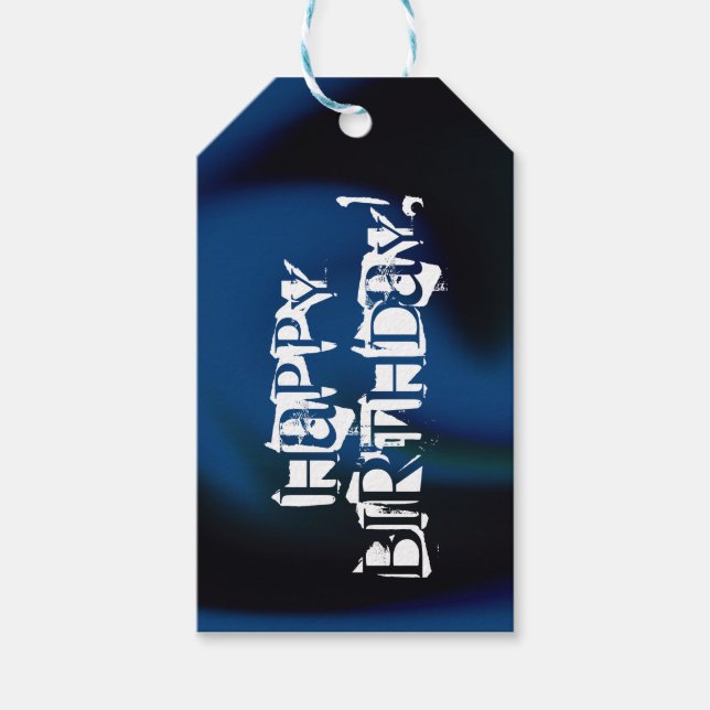 Etiqueta Para Presente Feliz aniversário (Frente)