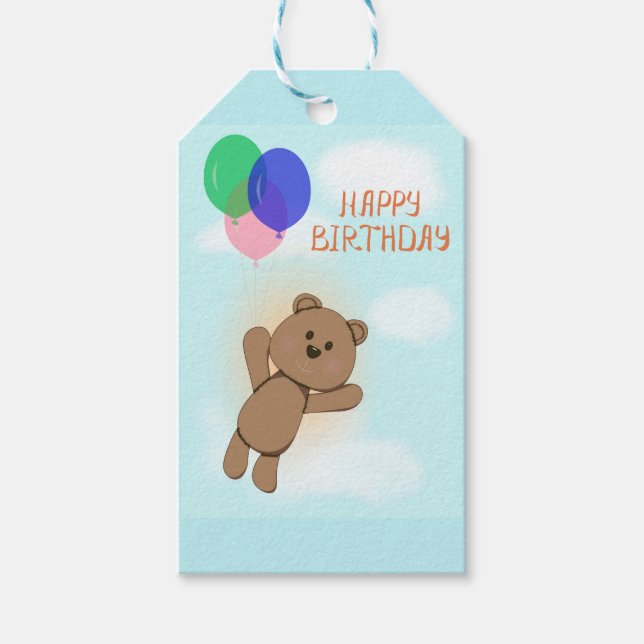Etiqueta Para Presente Feliz aniversário (Frente)