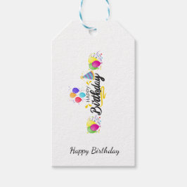 ETIQUETA PARA PRESENTE FELIZ ANIVERSÁRIO