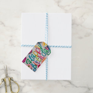 Etiqueta Para Presente Feliz aniversário