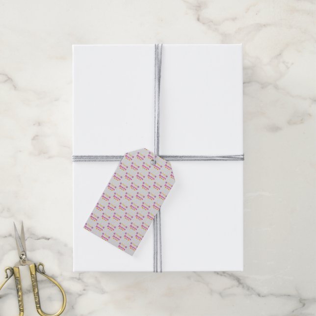 Etiqueta Para Presente Feliz aniversário da Abóbora (Com cordão)