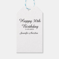 Feliz aniversário de 30 anos para adicionar nome d