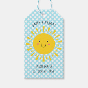 Etiqueta Para Presente Feliz Aniversário do Sol