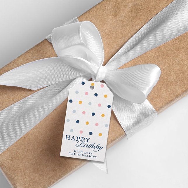 Etiqueta Para Presente Feliz Aniversário Gelado Personalizado (Criador carregado)