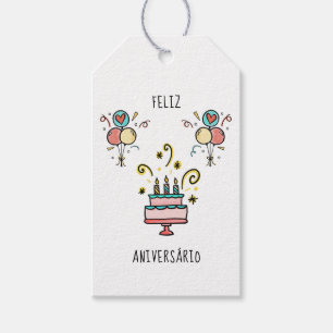 Etiqueta Para Presente Feliz Aniversário Happy Birthday