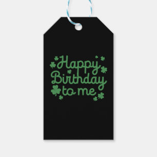 Etiqueta Para Presente Feliz Aniversário Para Mim, Dia de São Patrício Na