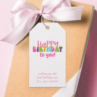 Feliz aniversário para você Vela Colorida Personal
