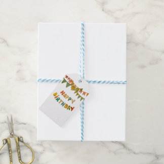 Etiqueta Para Presente Feliz Aniversário, texto sinaliza bonitinho e simp