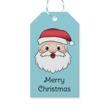 Feliz Cabeça de Papai Noel de Desenho Animado em A