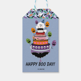 Etiqueta Para Presente Feliz Celebração do Boo Day