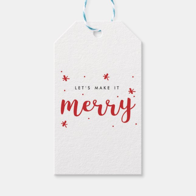 Etiqueta Para Presente Feliz Confetti Natal (Frente)