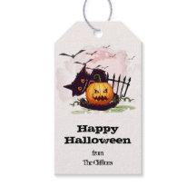 Feliz Dia das Bruxas do Gato Negro Assustado