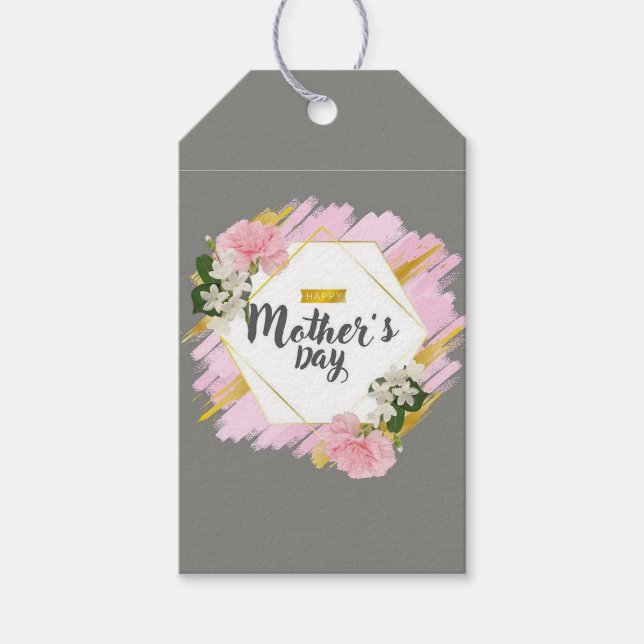 Etiqueta Para Presente Feliz Dia das Mães (Frente)