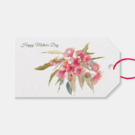 Etiqueta Para Presente Feliz Dia de as mães Rosa Floral