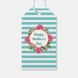 Etiqueta Para Presente Feliz dia de as mães Rosa Rosa Rosa Vermelha Petun