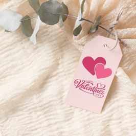 Etiqueta Para Presente Feliz dia de os namorados de Corações Rosa