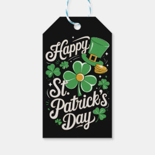 Etiqueta Para Presente Feliz Dia de São Patrício Patrimônio Irlandês St P