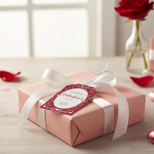 Etiqueta Para Presente Feliz Dia dos Namorados Etiqueta de Presente com C