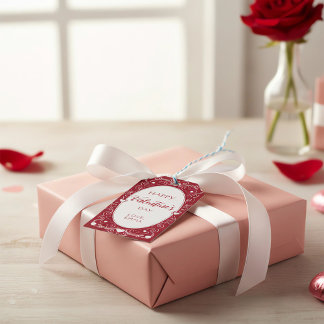 Etiqueta Para Presente Feliz Dia dos Namorados Etiqueta de Presente com C