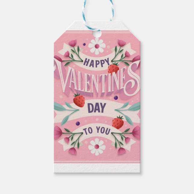 Etiqueta Para Presente Feliz dia dos namorados para você (Frente)