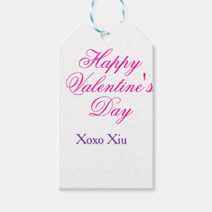 Etiqueta Para Presente Feliz dia dos namorados rosa roxo xoxo amor nome c