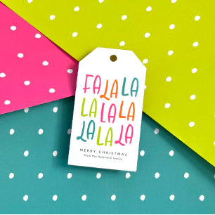 Etiqueta Para Presente Feliz divertida diversão personalizada feriado de