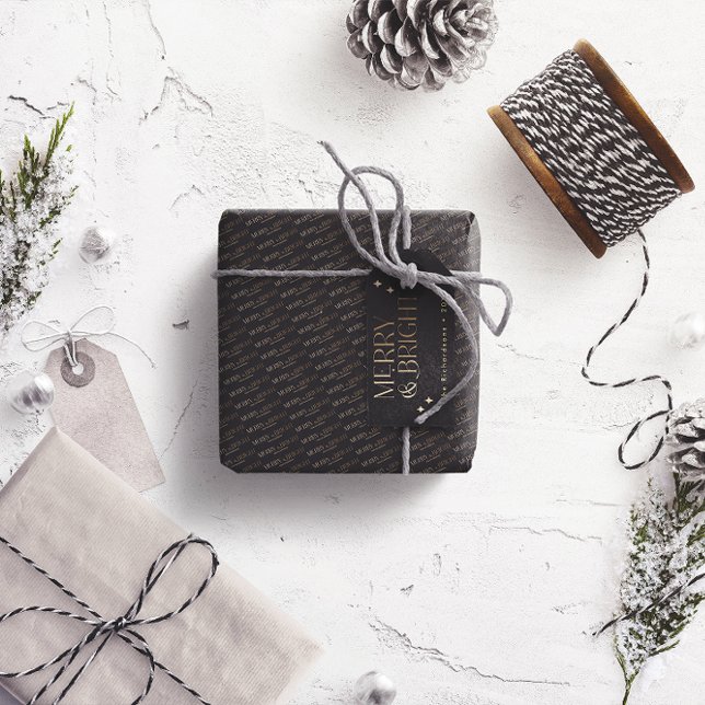 Etiqueta Para Presente Feliz e Brilho Personalizado (Criador carregado)