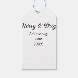 Etiqueta Para Presente Feliz e feriado de Natal brilhante adicionar mensa