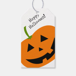 Etiqueta Para Presente Feliz Etiqueta de Presente de Halloween de Abóbora