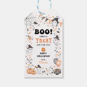 Etiqueta Para Presente Feliz Fantasma Feliz Tratado de Festa de aniversár