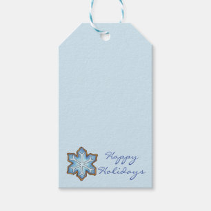 Etiqueta Para Presente Feliz Feriados Neves Floco de Natal Hanukkah Neve