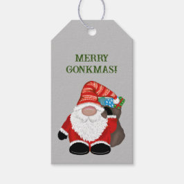 Etiqueta Para Presente Feliz Gonkmas! Design de Natal para amantes das gô