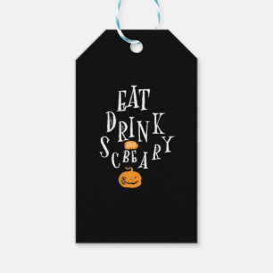 Etiqueta Para Presente Feliz Halloween Coma Beba E Seja Assustador Fashio