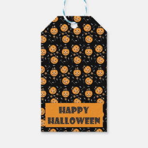 Etiqueta Para Presente Feliz Halloween Jack O Lantern Trick Ou Treino