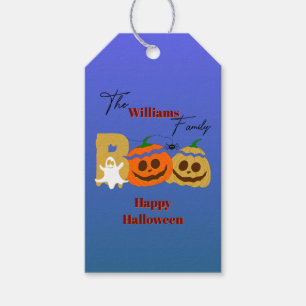 Etiqueta Para Presente Feliz Halloween Spooky Pumpkin Gift