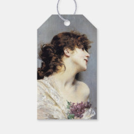 Etiqueta Para Presente Feliz jovem mulher (por Giovanni Boldini)