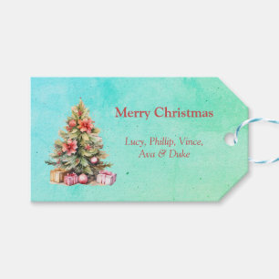 Etiqueta Para Presente Feliz Natal - Árvore de Natal Personalizada