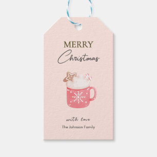 Etiqueta Para Presente Feliz Natal Biscoito Caneca Cacau Pastel