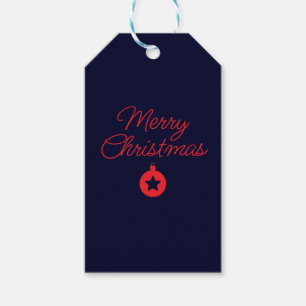 Etiqueta Para Presente Feliz Natal Black Rock Blue Clássico Único