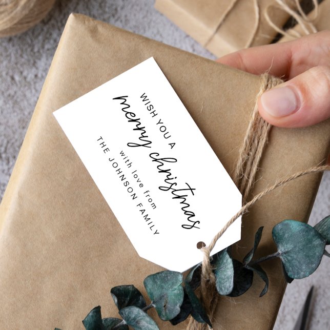 Etiqueta Para Presente Feliz Natal Branco (Criador carregado)