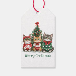 Etiqueta Para Presente Feliz Natal Cats