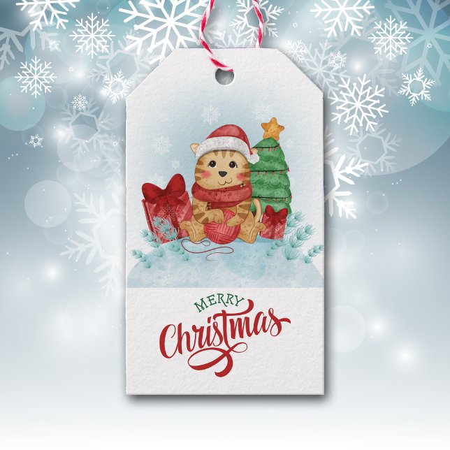 Etiqueta Para Presente Feliz Natal de Papai Noel (Criador carregado)