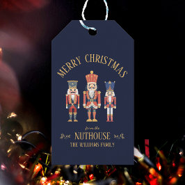 Etiqueta Para Presente Feliz Natal do Nuthouse Nutcracker