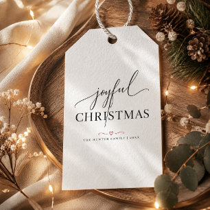 Etiqueta Para Presente Feliz Natal em Letra Preta