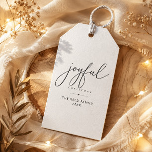Etiqueta Para Presente Feliz Natal em Letra Preta