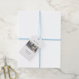 Etiqueta Para Presente Feliz Natal Feriado, Algodão Neve